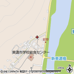 岐阜県美濃市前野801周辺の地図