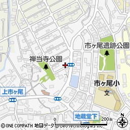 神奈川県横浜市青葉区市ケ尾町1678-10周辺の地図