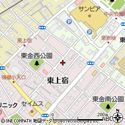 千葉県東金市東上宿12-4周辺の地図