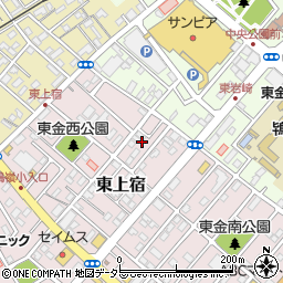 千葉県東金市東上宿12周辺の地図