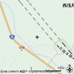 滋賀県長浜市西浅井町沓掛周辺の地図