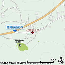 伏馬田入口周辺の地図