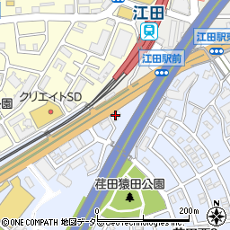 江田ハイム周辺の地図