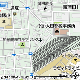 クレッセント新蒲田周辺の地図