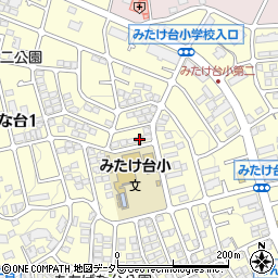 神奈川県横浜市青葉区みたけ台19-15周辺の地図