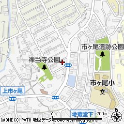 神奈川県横浜市青葉区市ケ尾町1678-17周辺の地図