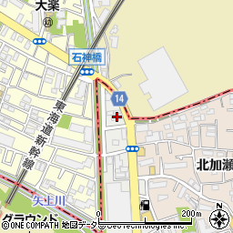 神奈川県川崎市幸区矢上1-8周辺の地図
