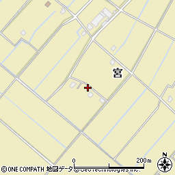 千葉県東金市宮周辺の地図