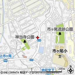 神奈川県横浜市青葉区市ケ尾町1678-18周辺の地図