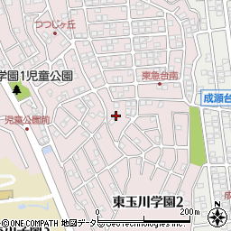 東京都町田市東玉川学園2丁目14周辺の地図