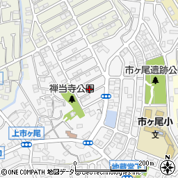 神奈川県横浜市青葉区市ケ尾町1678-22周辺の地図