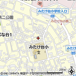 神奈川県横浜市青葉区みたけ台19-21周辺の地図