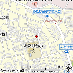神奈川県横浜市青葉区みたけ台19-23周辺の地図