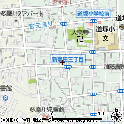 セブンイレブン大田区新蒲田３丁目店周辺の地図
