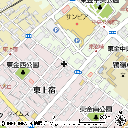 千葉県東金市東上宿12-14周辺の地図