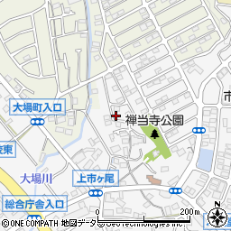 神奈川県横浜市青葉区市ケ尾町1678-87周辺の地図