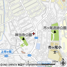 神奈川県横浜市青葉区市ケ尾町1678-20周辺の地図