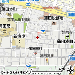 東京都大田区蒲田本町周辺の地図