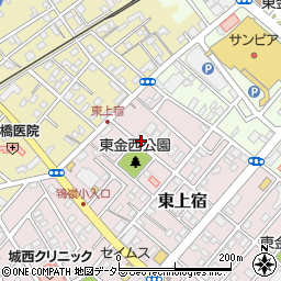 千葉県東金市東上宿1丁目周辺の地図