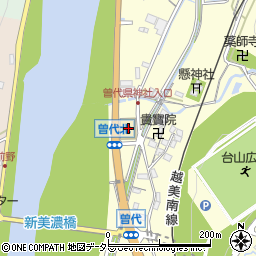 岐阜県美濃市曽代225-77周辺の地図