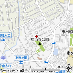 神奈川県横浜市青葉区市ケ尾町1678-75周辺の地図