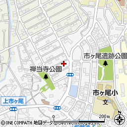 神奈川県横浜市青葉区市ケ尾町1678-29周辺の地図