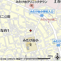 神奈川県横浜市青葉区みたけ台19-26周辺の地図