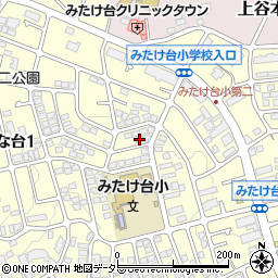 神奈川県横浜市青葉区みたけ台19-25周辺の地図