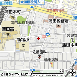 東京都大田区蒲田本町1丁目4周辺の地図
