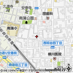 大田西糀谷郵便局周辺の地図