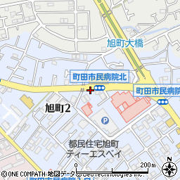 市民病院正門周辺の地図