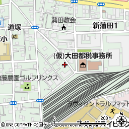 ルーブル蒲田九番館周辺の地図