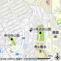 神奈川県横浜市青葉区市ケ尾町1637-1周辺の地図