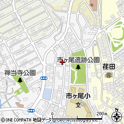 神奈川県横浜市青葉区市ケ尾町1637-25周辺の地図