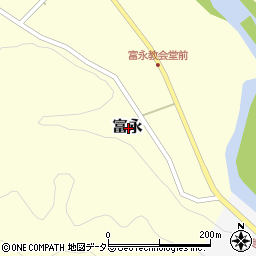 岐阜県山県市富永周辺の地図
