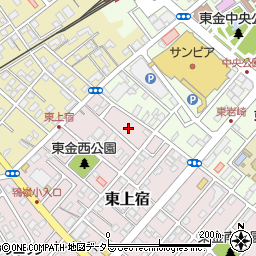 千葉県東金市東上宿2周辺の地図