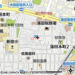 セブンイレブン大田区蒲田本町２丁目店周辺の地図