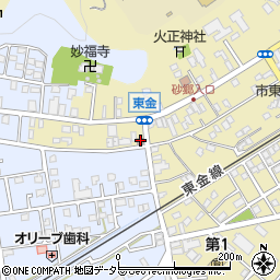東金上宿郵便局周辺の地図