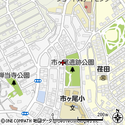 神奈川県横浜市青葉区市ケ尾町1638-8周辺の地図