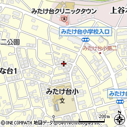 神奈川県横浜市青葉区みたけ台19周辺の地図