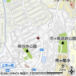 神奈川県横浜市青葉区市ケ尾町1678-42周辺の地図