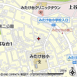 神奈川県横浜市青葉区みたけ台19-38周辺の地図