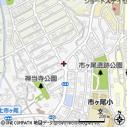 神奈川県横浜市青葉区市ケ尾町1678-198周辺の地図