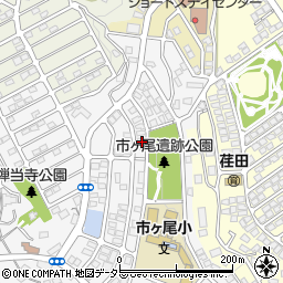 神奈川県横浜市青葉区市ケ尾町1638-7周辺の地図