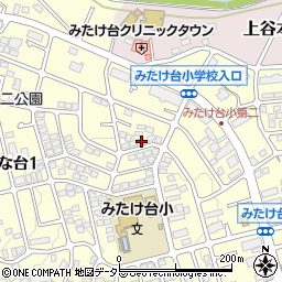 神奈川県横浜市青葉区みたけ台19-37周辺の地図