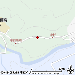 長野県南木曽町（木曽郡）中折周辺の地図