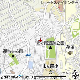神奈川県横浜市青葉区市ケ尾町1637-21周辺の地図