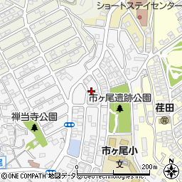 神奈川県横浜市青葉区市ケ尾町1637周辺の地図