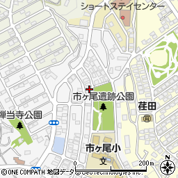 神奈川県横浜市青葉区市ケ尾町1638-6周辺の地図