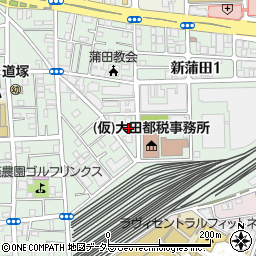 新蒲田宿舎周辺の地図
